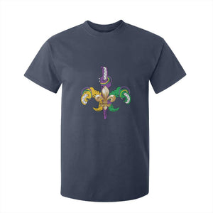 Mardi Gras Alligator Crocodiles Funny Fleur De Lis T Shirt For Kid TS09 Navy Print Your Wear