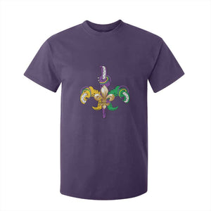 Mardi Gras Alligator Crocodiles Funny Fleur De Lis T Shirt For Kid TS09 Purple Print Your Wear