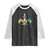 Mardi Gras Alligator Crocodiles Funny Fleur De Lis Raglan Shirt TS09 Black White Print Your Wear