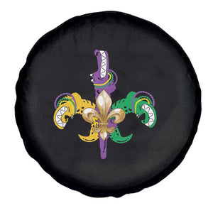 Mardi Gras Alligator Crocodiles Funny Fleur De Lis Spare Tire Cover TS09 Print Your Wear