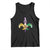 Mardi Gras Alligator Crocodiles Funny Fleur De Lis Tank Top TS09 Black Print Your Wear