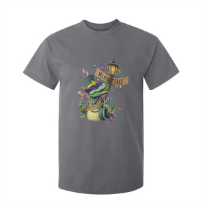 Bead Dinosaur Funny Mardi Grawr Gras T Shirt For Kid TS09 Charcoal Print Your Wear