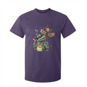 Bead Dinosaur Funny Mardi Grawr Gras T Shirt For Kid TS09 Purple Print Your Wear