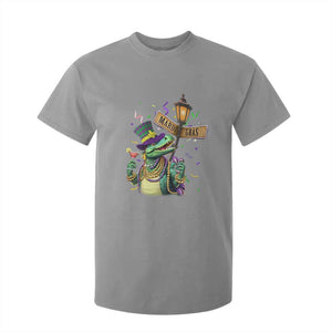 Bead Dinosaur Funny Mardi Grawr Gras T Shirt For Kid TS09 Sport Gray Print Your Wear