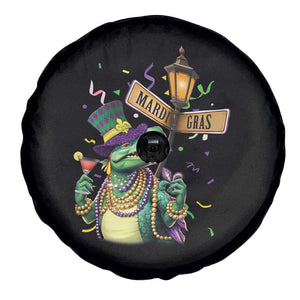 Bead Dinosaur Funny Mardi Grawr Gras Spare Tire Cover TS09 Print Your Wear