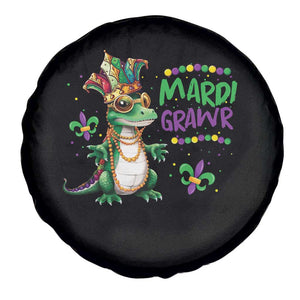 Mardi Grawr Gras Cute Bead Dinosaur Spare Tire Cover TS09 Print Your Wear