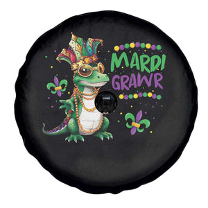 Mardi Grawr Gras Cute Bead Dinosaur Spare Tire Cover TS09 Print Your Wear
