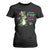 Mardi Grawr Gras Cute Bead Dinosaur T Shirt For Women TS09 Black Print Your Wear