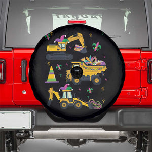 Mardi Gras Spare Tire Cover Jester Construction Vehicle Truck Fat Tuesday New Orleans TS09 Black Print Your Wear