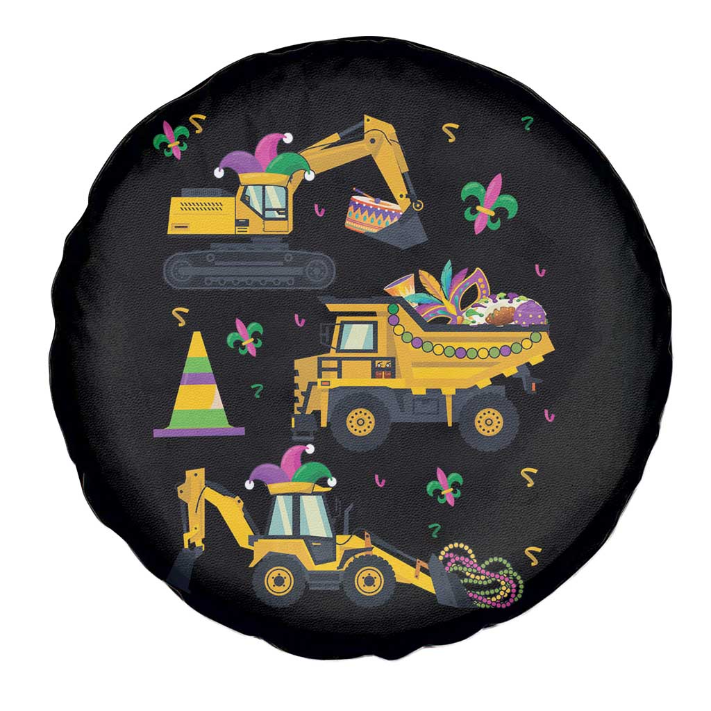 Mardi Gras Spare Tire Cover Jester Construction Vehicle Truck Fat Tuesday New Orleans TS09 Print Your Wear