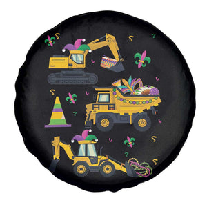 Mardi Gras Spare Tire Cover Jester Construction Vehicle Truck Fat Tuesday New Orleans TS09 Print Your Wear
