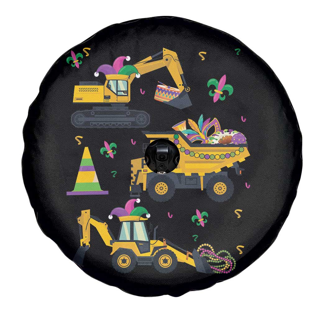 Mardi Gras Spare Tire Cover Jester Construction Vehicle Truck Fat Tuesday New Orleans TS09 Print Your Wear