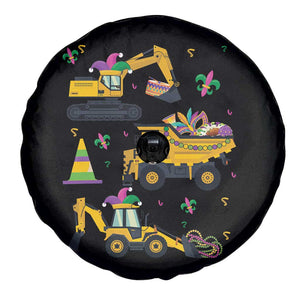 Mardi Gras Spare Tire Cover Jester Construction Vehicle Truck Fat Tuesday New Orleans TS09 Print Your Wear