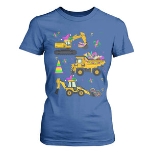 Mardi Gras T Shirt For Women Jester Construction Vehicle Truck Fat Tuesday New Orleans TS09 Royal Blue Print Your Wear