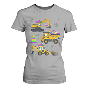 Mardi Gras T Shirt For Women Jester Construction Vehicle Truck Fat Tuesday New Orleans TS09 Sport Gray Print Your Wear