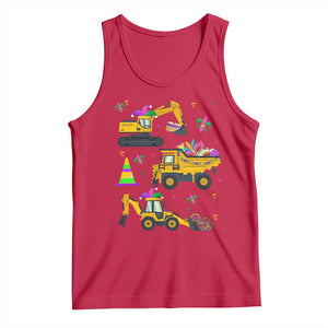 Mardi Gras Tank Top Jester Construction Vehicle Truck Fat Tuesday New Orleans TS09 Red Print Your Wear