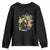 Mardi Gras Funny Tuxedo Cat Meme Beads Youth Sweatshirt TS09 Black Print Your Wear