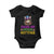 Mardi Gras Baby Onesie Show Me Your Kitties Cool Cat Jester Hat Bead TS09 Black Print Your Wear
