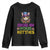 Mardi Gras Youth Sweatshirt Show Me Your Kitties Cool Cat Jester Hat Bead TS09 Black Print Your Wear