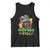 Mardi Gras Y'all Dachshund Dog With Beads Colorful Tank Top TS09 Black Print Your Wear