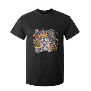 Mardi Gras T Shirt For Kid Fench Bulldog Cute Fat Tuesday Frenchie Pet Dog TS09 Black Print Your Wear