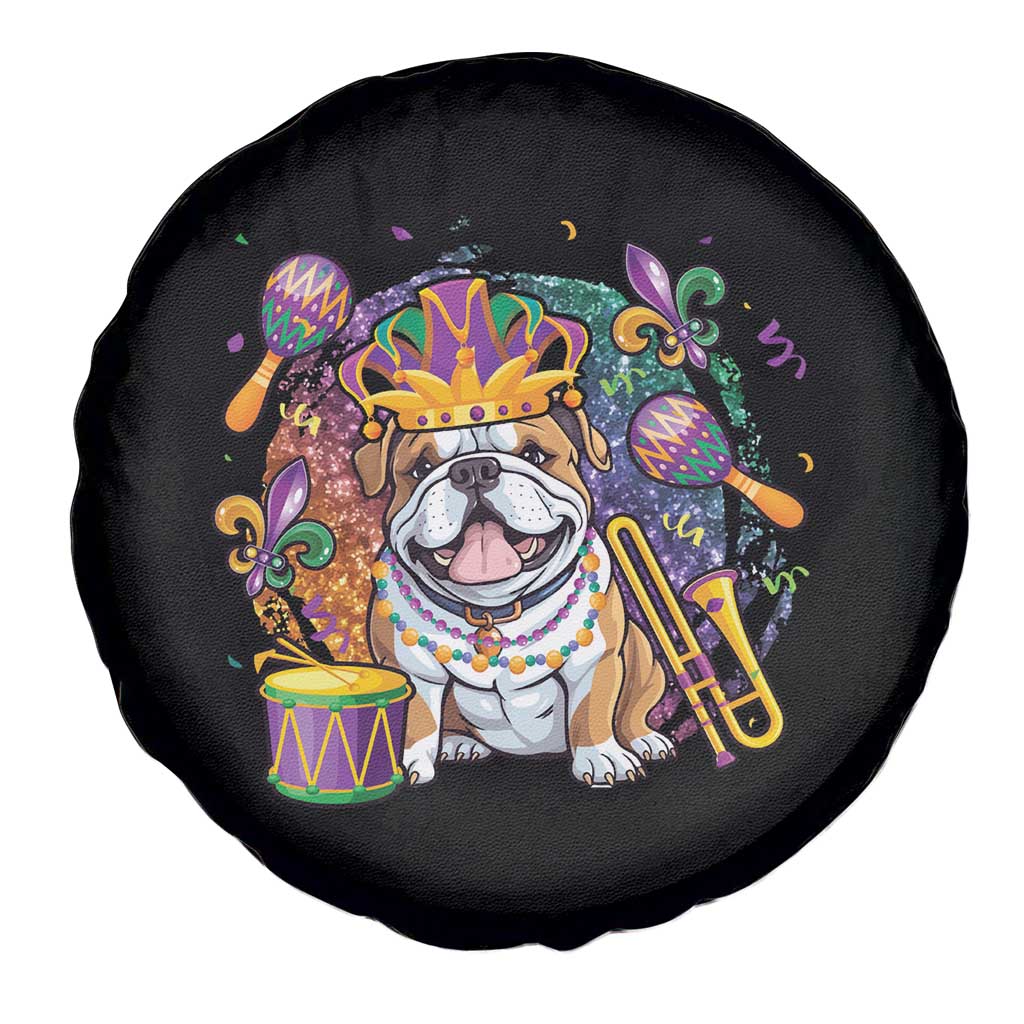 Mardi Gras Spare Tire Cover Fench Bulldog Cute Fat Tuesday Frenchie Pet Dog TS09 Print Your Wear