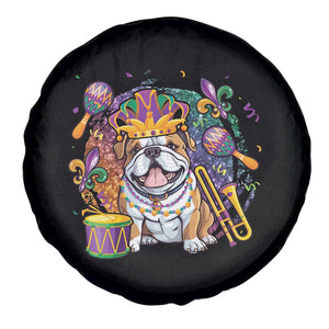 Mardi Gras Spare Tire Cover Fench Bulldog Cute Fat Tuesday Frenchie Pet Dog TS09 Print Your Wear