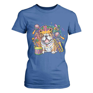 Mardi Gras T Shirt For Women Fench Bulldog Cute Fat Tuesday Frenchie Pet Dog TS09 Royal Blue Print Your Wear