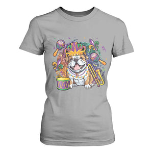 Mardi Gras T Shirt For Women Fench Bulldog Cute Fat Tuesday Frenchie Pet Dog TS09 Sport Gray Print Your Wear