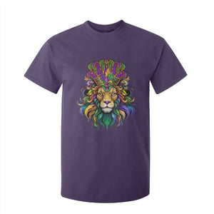 Mardi Gras T Shirt For Kid Pride Lion With Jester Hat Fat Tuesday Festival TS09 Purple Print Your Wear