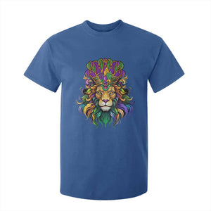 Mardi Gras T Shirt For Kid Pride Lion With Jester Hat Fat Tuesday Festival TS09 Royal Blue Print Your Wear