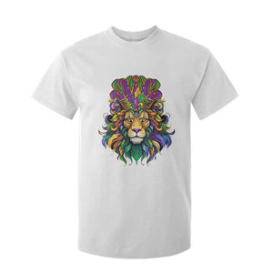 Mardi Gras T Shirt For Kid Pride Lion With Jester Hat Fat Tuesday Festival TS09 White Print Your Wear
