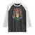 Mardi Gras Raglan Shirt Pride Lion With Jester Hat Fat Tuesday Festival TS09 Black White Print Your Wear