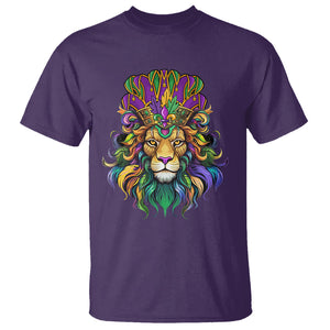 Mardi Gras T Shirt Pride Lion With Jester Hat Fat Tuesday Festival TS09 Purple Printyourwear