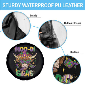 Mardi Gras Spare Tire Cover Moo-di Bead Heifer Cow Fat Tuesday Festival TS09 Print Your Wear