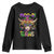 Mardi Gras Youth Sweatshirt Moo-di Bead Heifer Cow Fat Tuesday Festival TS09 Black Print Your Wear