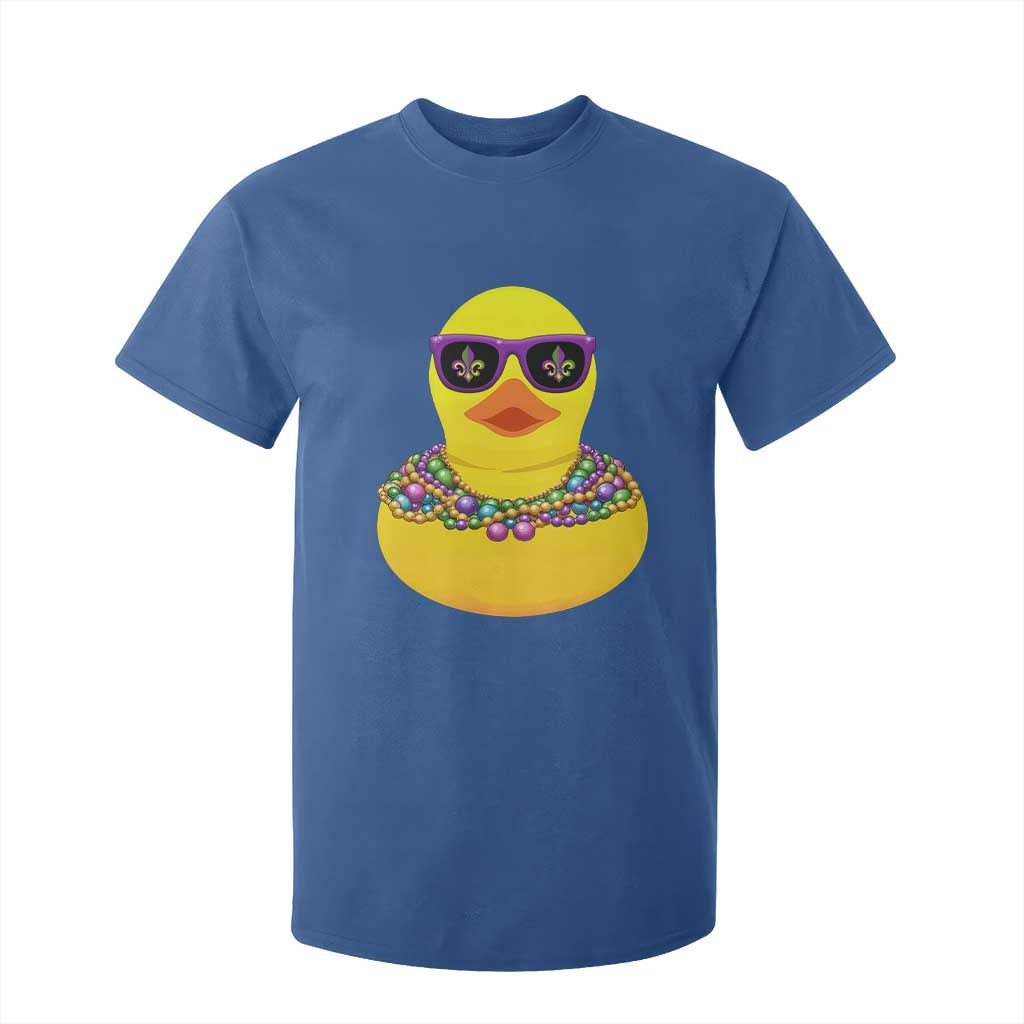 Mardi Gras Beads Cool Rubber Duck Fat Tuesday Festival T Shirt For Kid TS09 Royal Blue Print Your Wear