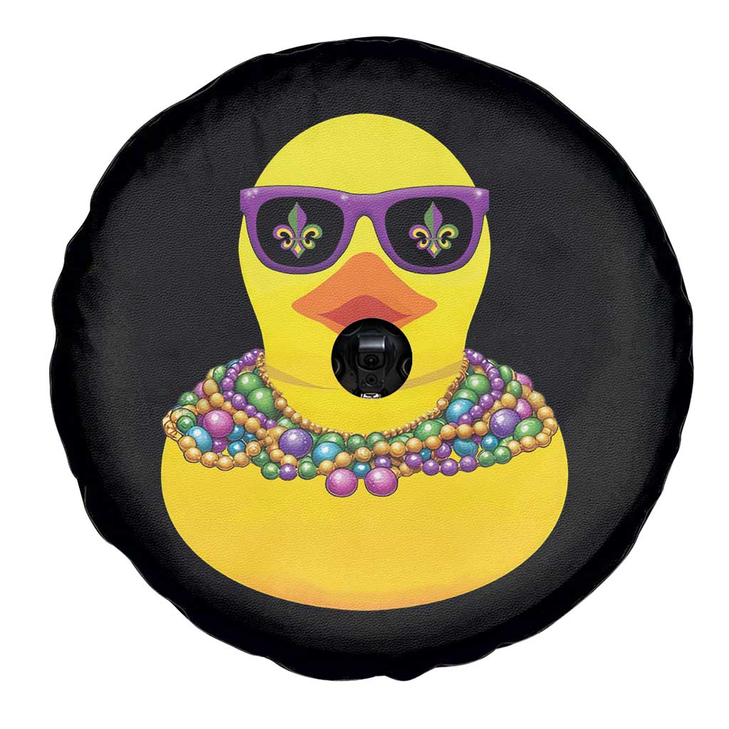 Mardi Gras Beads Cool Rubber Duck Fat Tuesday Festival Spare Tire Cover TS09 Print Your Wear