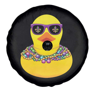 Mardi Gras Beads Cool Rubber Duck Fat Tuesday Festival Spare Tire Cover TS09 Print Your Wear