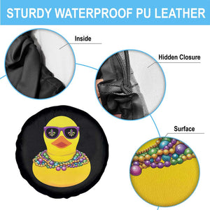 Mardi Gras Beads Cool Rubber Duck Fat Tuesday Festival Spare Tire Cover TS09 Print Your Wear