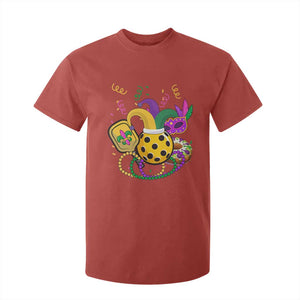 Mardi Gras Pickleball Jester Hat Beads T Shirt For Kid TS09 Red Print Your Wear