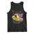 Mardi Gras Pickleball Jester Hat Beads Tank Top TS09 Black Print Your Wear