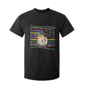 Mardi Gras Baseball Jester Hat Beads Flag T Shirt For Kid TS09 Black Print Your Wear