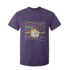 Mardi Gras Baseball Jester Hat Beads Flag T Shirt For Kid TS09 Purple Print Your Wear