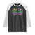 Mardi Gras Raglan Shirt Jester Skeleton Rock Hand Fat Tuesday Festival TS09 Black White Print Your Wear