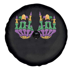 Mardi Gras Spare Tire Cover Jester Skeleton Rock Hand Fat Tuesday Festival TS09 Print Your Wear