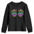 Mardi Gras Youth Sweatshirt Jester Skeleton Rock Hand Fat Tuesday Festival TS09 Black Print Your Wear