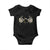Mardi Gras Baby Onesie Skeleton Rock Hand Beads Fat Tuesday Festival TS09 Black Print Your Wear