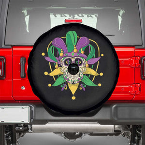 Mardi Gras Funny Sugar Skull Fat Tuesday New Orleans Spare Tire Cover TS09 Black Print Your Wear