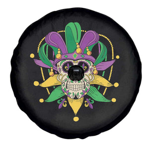 Mardi Gras Funny Sugar Skull Fat Tuesday New Orleans Spare Tire Cover TS09 Print Your Wear